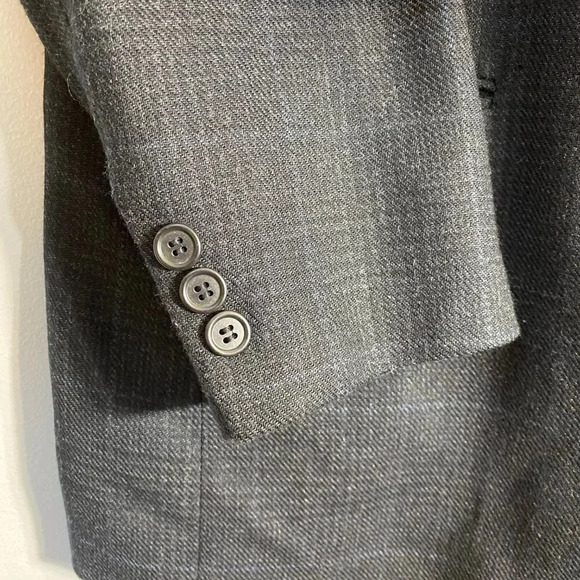 Palo Savino Wool Cashmere Sutton Sport Coat Dinner Jacket Blazer Men's 42R Gray - Picture 10 of 16